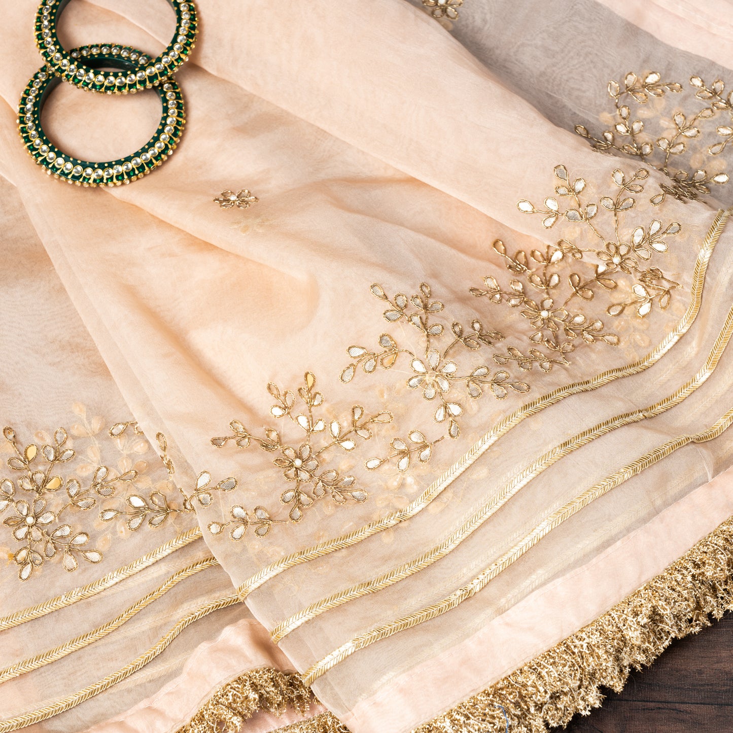 Nargis Meher Peach Blossom Dupatta
