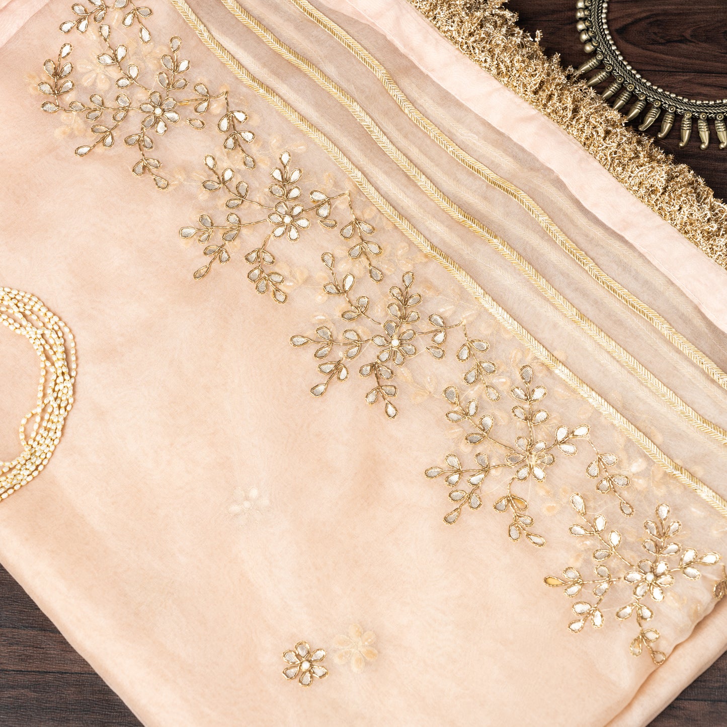 Nargis Meher Peach Blossom Dupatta