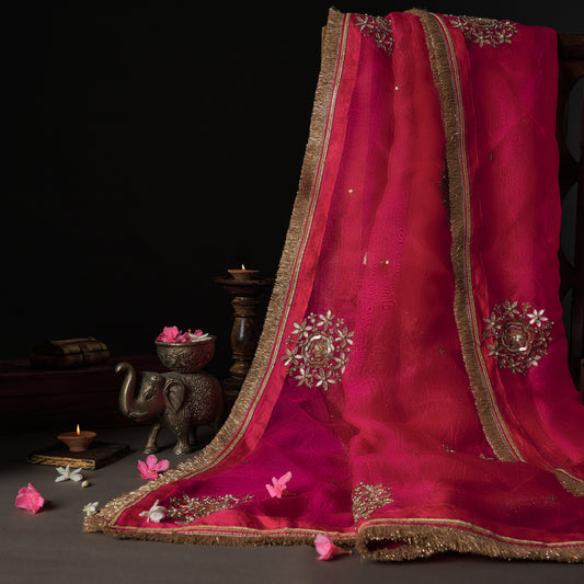 Nayaab Gulab Zardozi Dupatta